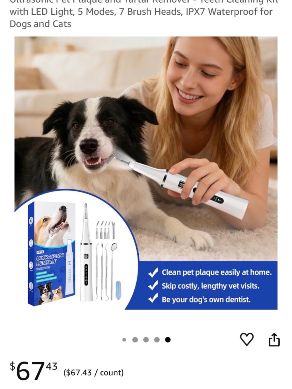 Dog teeth cleaner